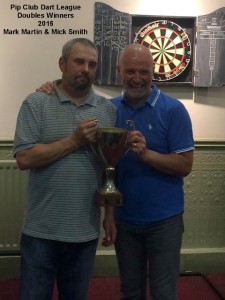 2015-06-20 - Pip Club League Doubles Winners - Mark Martin & Mick Smith