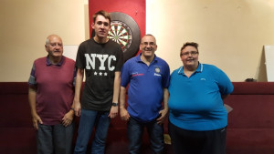 2015-10-11 - Forest of Arden Summer League Men's Doubles - Trevor Edwards (Treasurer), Luis Barberan, Simon Edwards Sue Kingdon