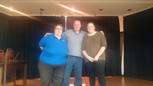 2015-12-19 - South Birmingham League Mixed Doubles Sue Kingdon (organiser), William Naylor and Courtney Burns (runners up)