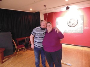 2016-02-07 - South Birmingham Singles Robbie Earl (Winner) and Sue Kingdon (Organiser)