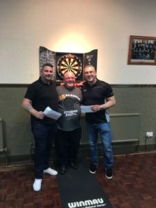 2016-05-02 - Dudley Ex Serviceman's Open - Joe Sharratt (Runner Up), Richard Griffin (Club Chairman, Nick Fullwell (Winner)