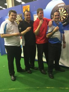 2016-05-07 - BDO World Trophy - Ryan Joyce (Tyne & Wear), Barry Lynn (Essex), Ross Montgomery (Fife) and Nick Kenny (Gwent).