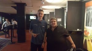 2016-05-29 - Riley's Last Sunday in the Month Plate Winner Jake Webster and Organiser Sue Kingdon