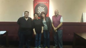 2016-06-20 - Forest of Arden League - Women's Doubles - Sue Kingdon (Organiser), Debbie Flynn and Dawn Duffy (Winners), Trevor Edwards (League Tresurer)