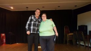 2016-07-25 - South Birmingham League - Captains Cup - Mark Birch (Winner) and Sue Kingdon (Organiser)