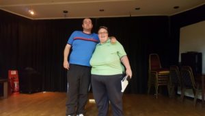 2016-07-25 - South Birmingham League - Secretaries Cup - Pete Shipley (Runner Up) and Sue Kingdon (Organiser)